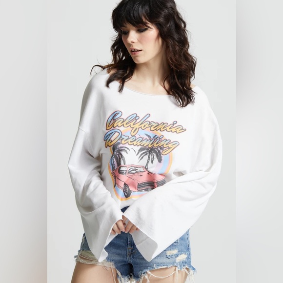 Recycled Karma California Dreamin Sweatshirt size L - Picture 2 of 7